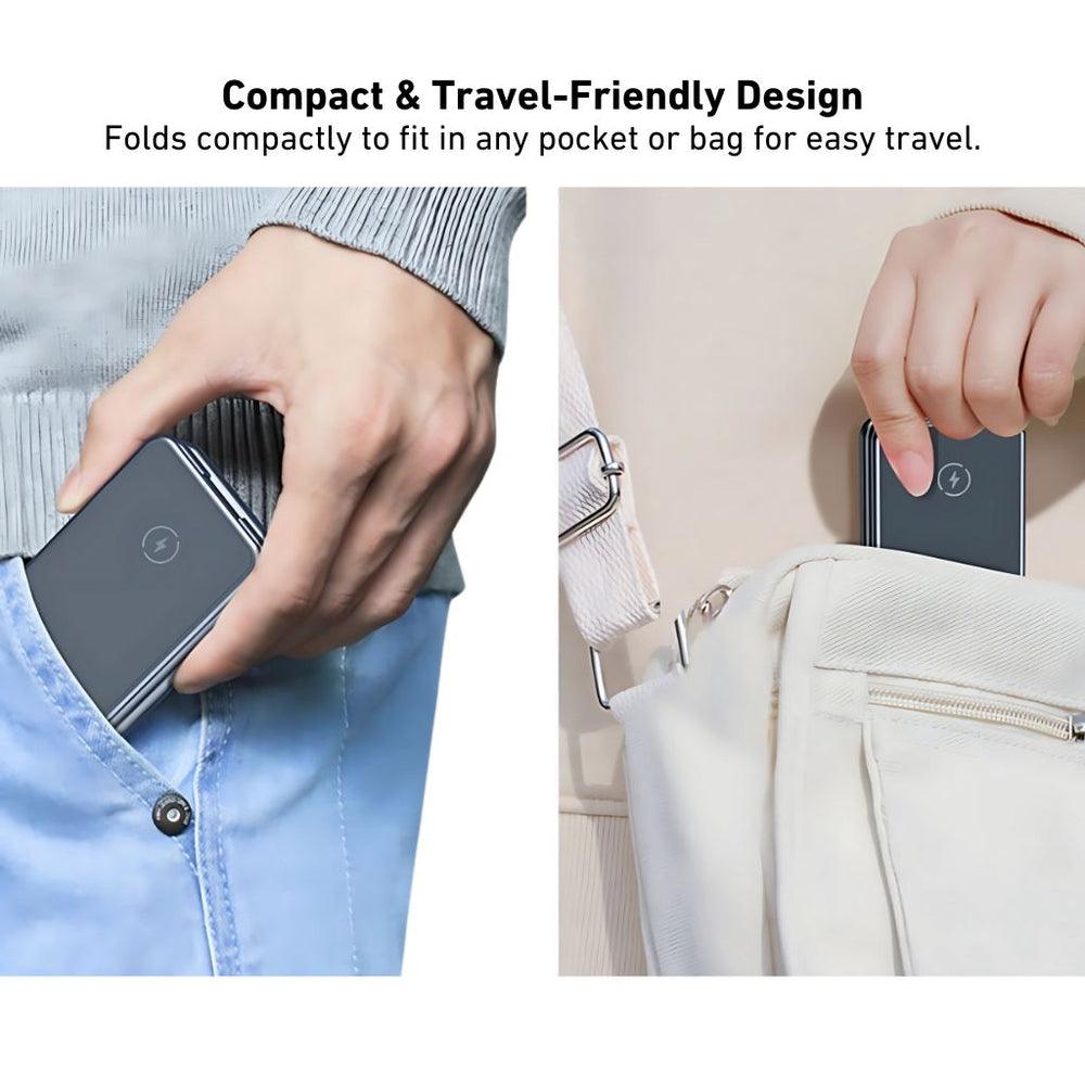 NexTECH® | 3-in-1 Metal Foldable Charger For Apple & Samsung - NexTECH