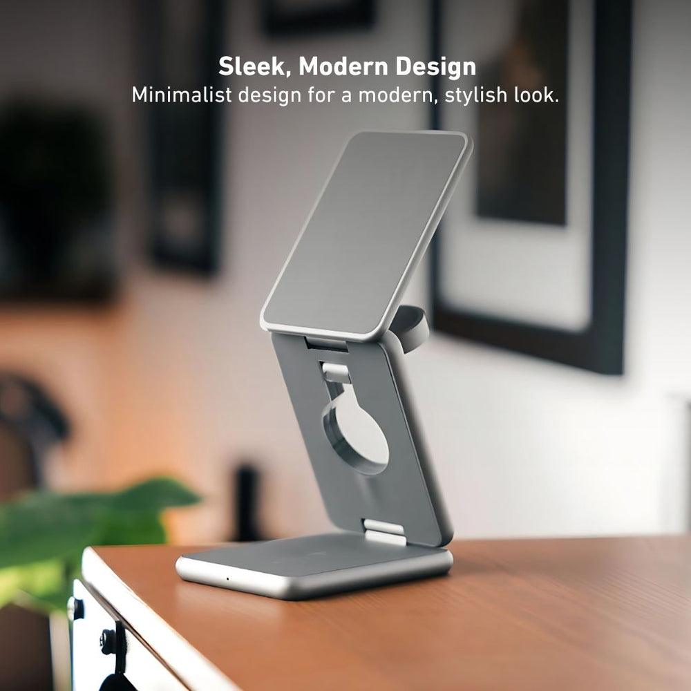 NexTECH® | 3-in-1 Metal Foldable Charger For Apple & Samsung - NexTECH