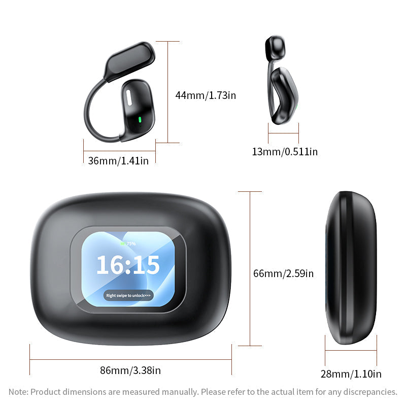NexTECH® | AI Translation Ear-hook Earbuds with Touch Screen