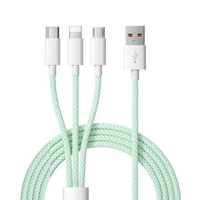 NexTECH® | 3-in-1 Braided Multi-Head Fast Charging Cable