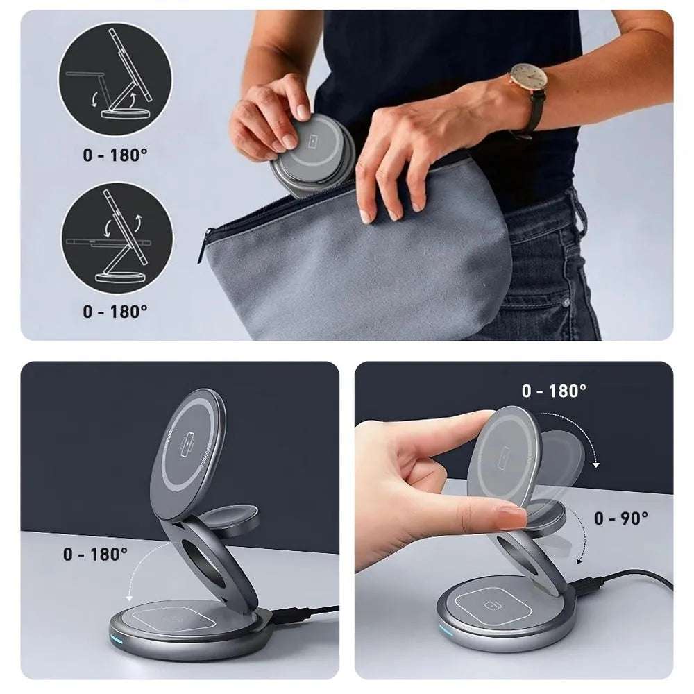 NexTECH® | 3-in-1 Foldable Wireless Charger
