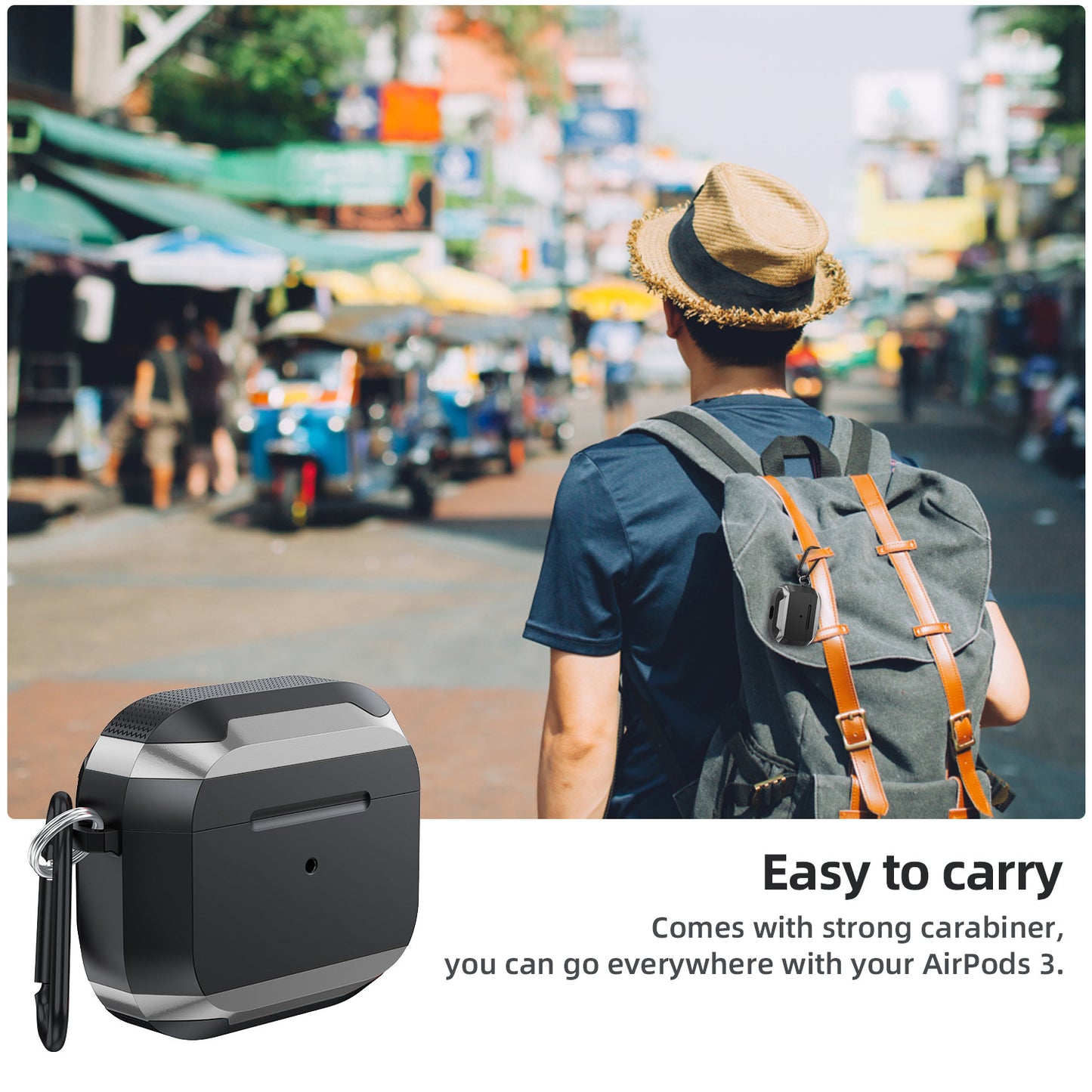 NexTECH® | Shockproof AirPods Case with Metal Edge Protection