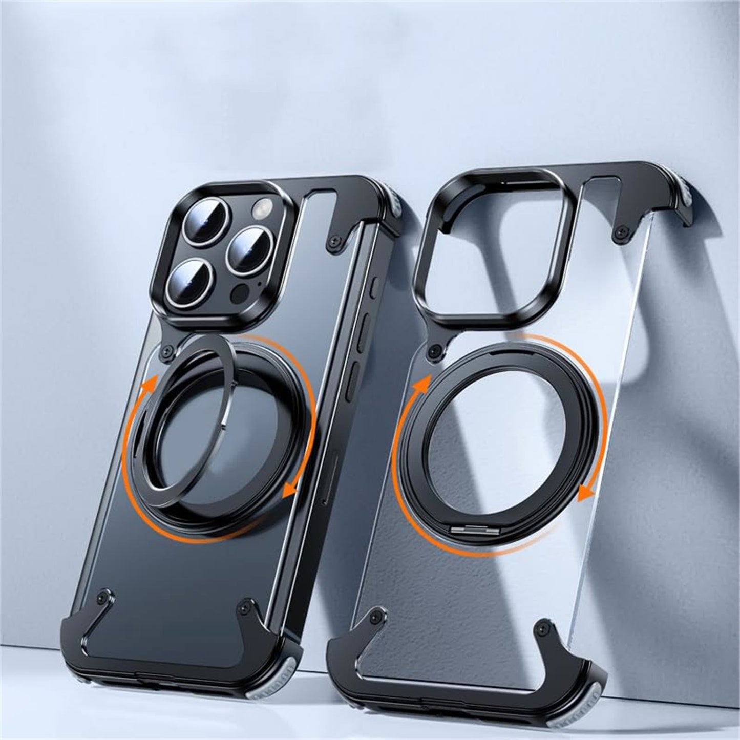NexTECH® | Magnetic Shockproof Case with Full-Metal 360° Rotation Bracket for iPhone