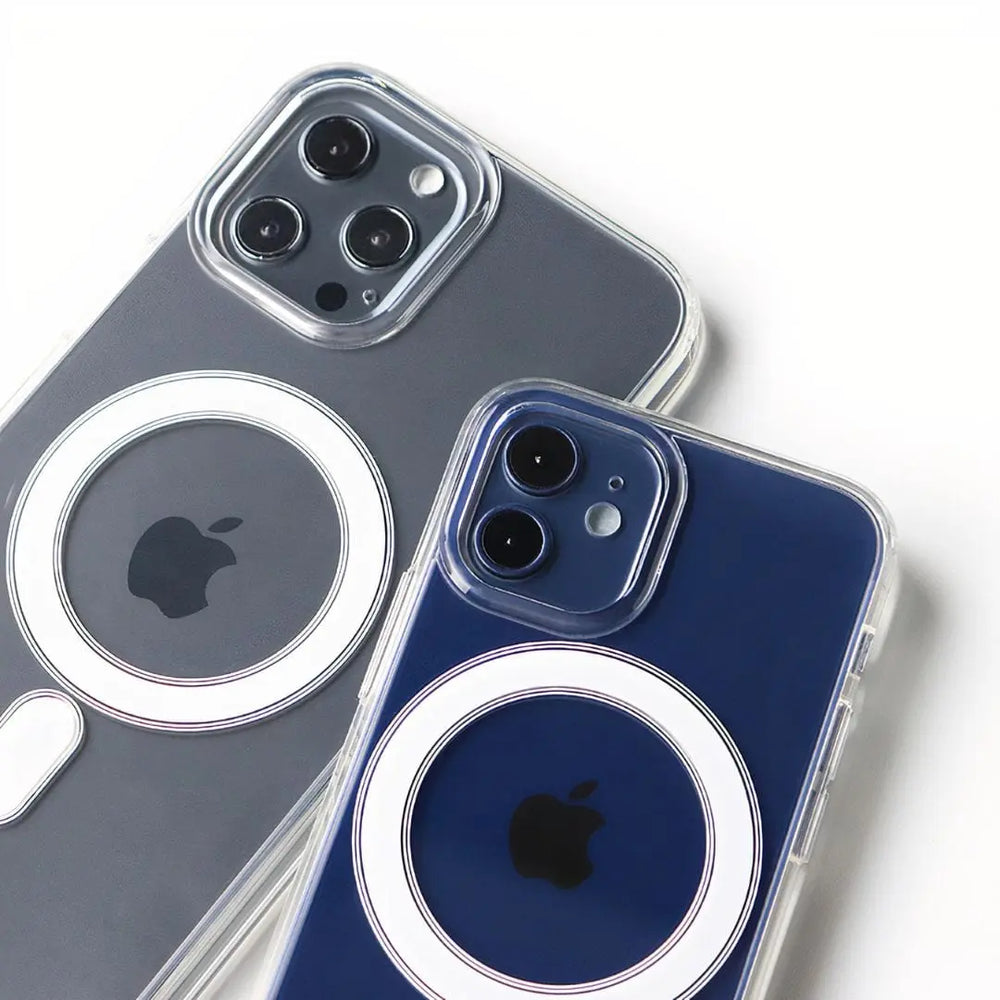 NexTECH® | Magnetic Transparent Case with Airbag Corners for iPhone