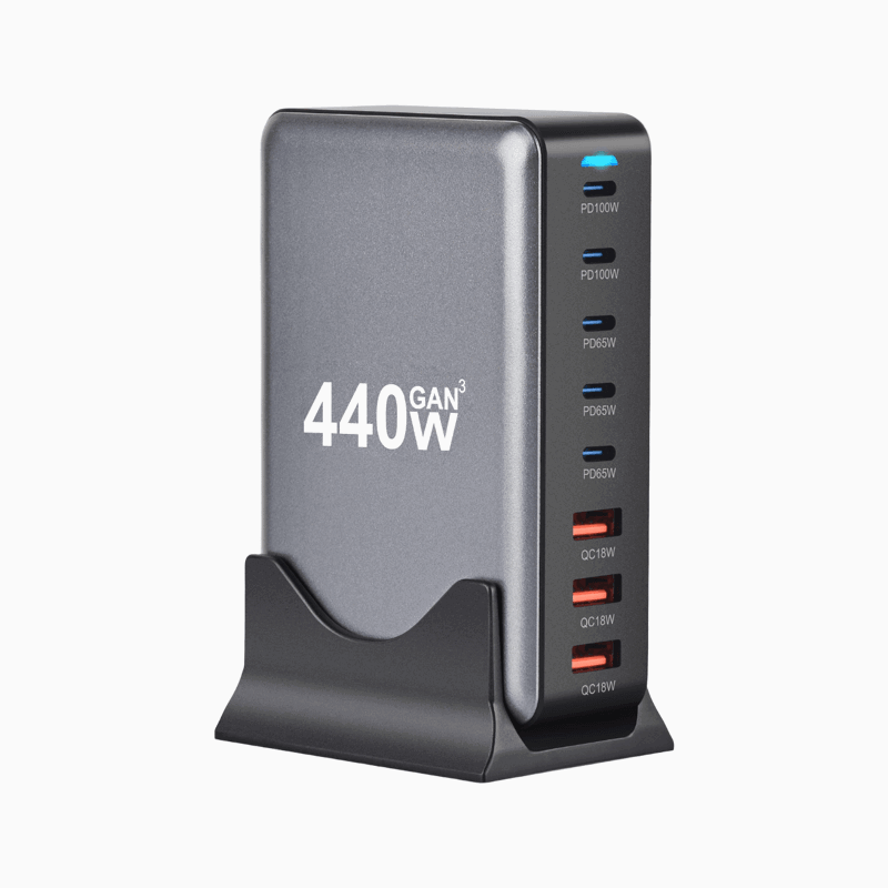 NexTECH® | 440W GaN 8-Port USB-C Charger - NexTECH