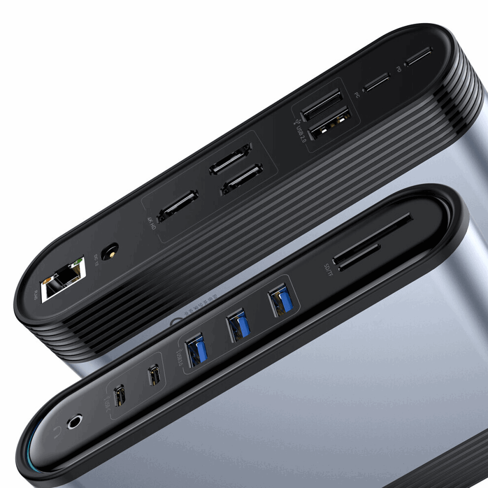 NexTECH® | 17-in-1 Docking Station with Type-C/PD/HMDI/SD/TF/USB - NexTECH