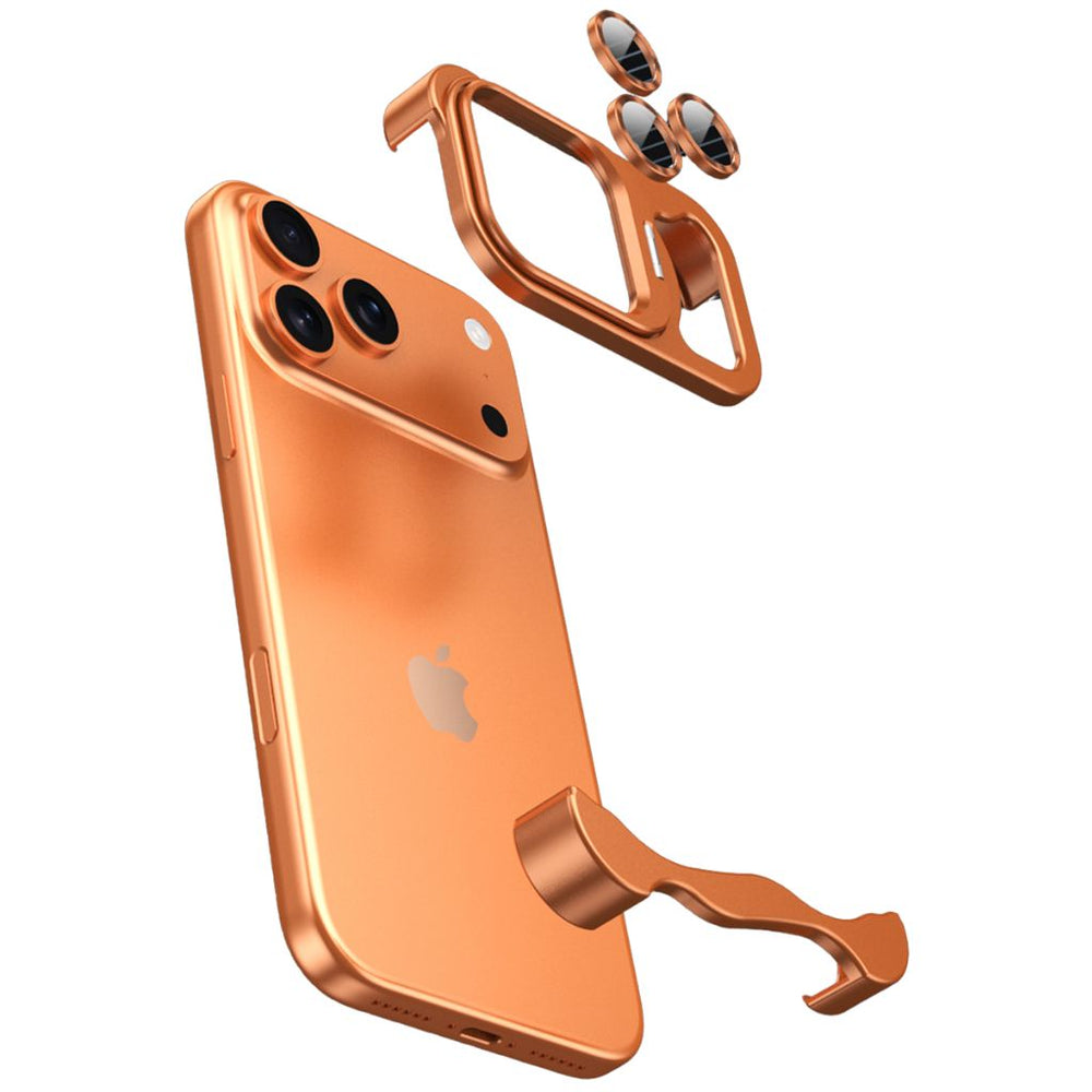 NexTECH® | Bezel-less Metal Case with Kickstand & Shockproof Design for iPhone