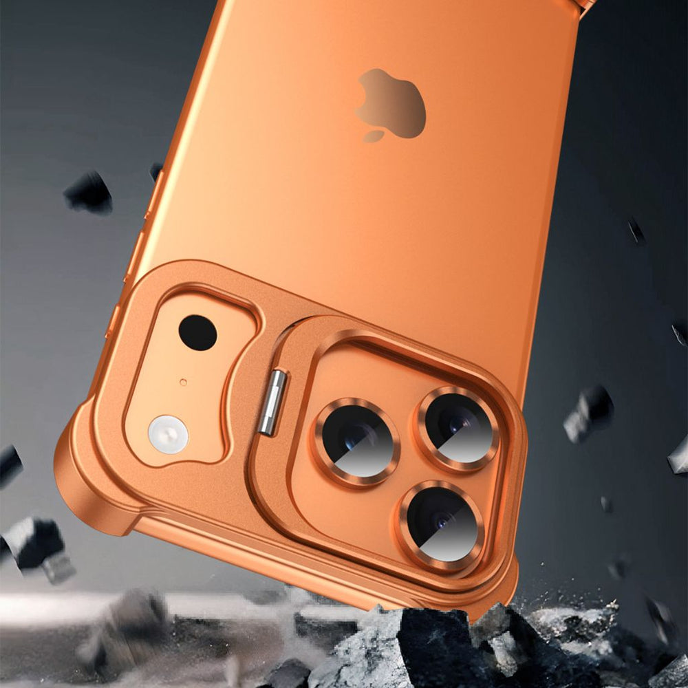 NexTECH® | Bezel-less Metal Case with Kickstand & Shockproof Design for iPhone