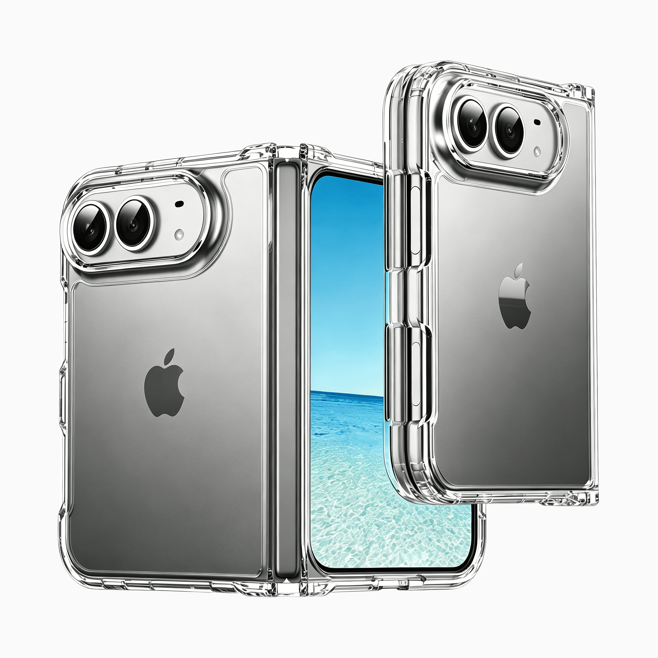 NexTECH® | Clear Full-Cover Shockproof Case for iPhone Duo