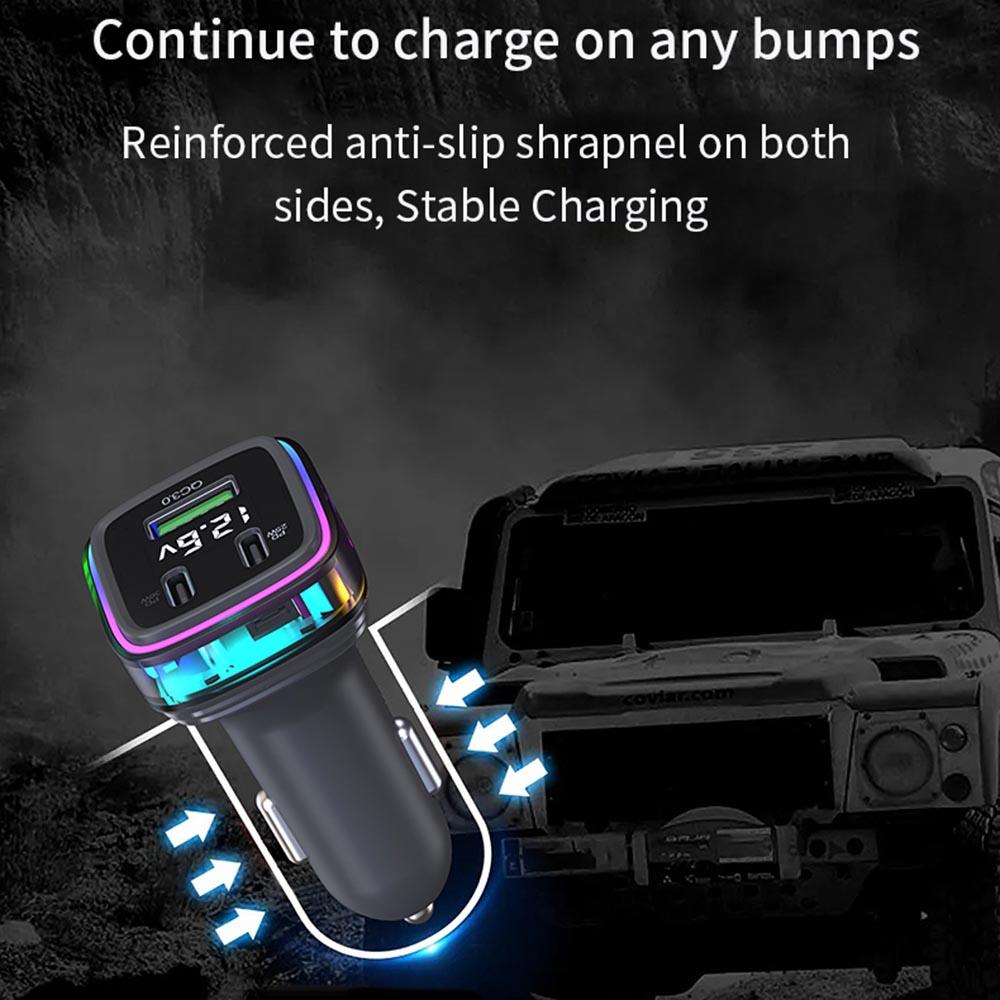 NexTECH® | Multifunctional Extended Car Charger with 115W High-Power Output