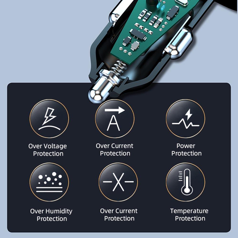 NexTECH® | Multifunctional Extended Car Charger with 115W High-Power Output