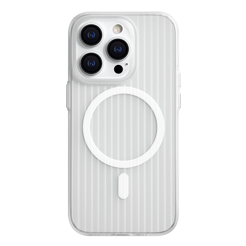 NexTECH® | Minimalist Striped MagSafe Matte Case for iPhone