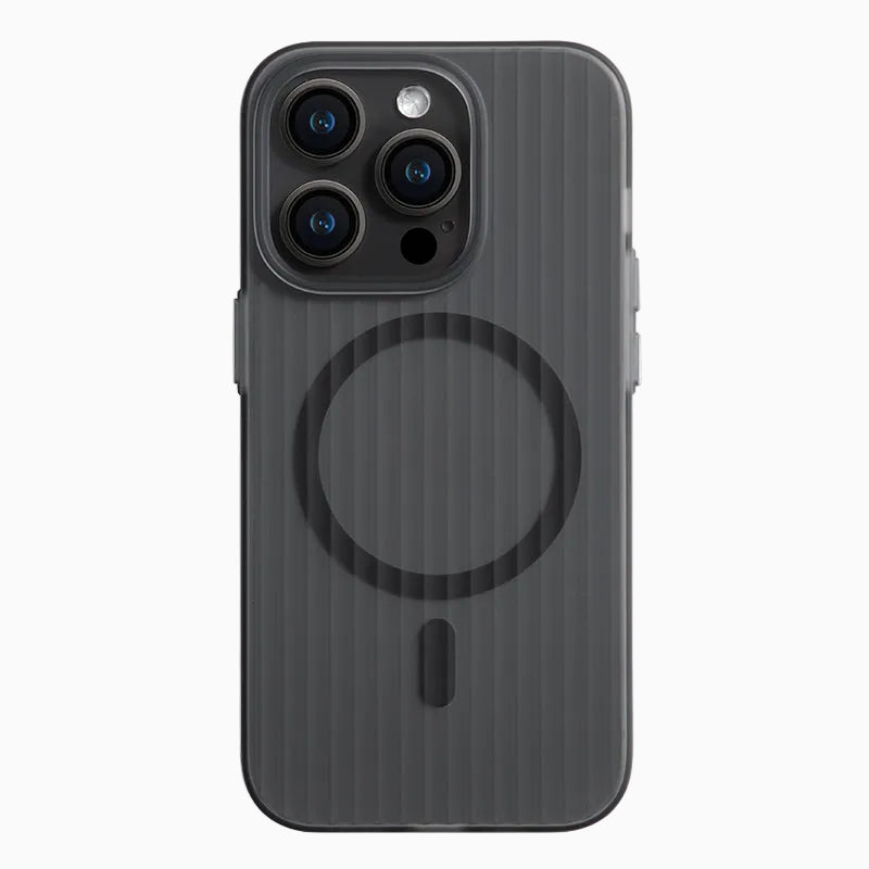 NexTECH® | Minimalist Striped MagSafe Matte Case for iPhone