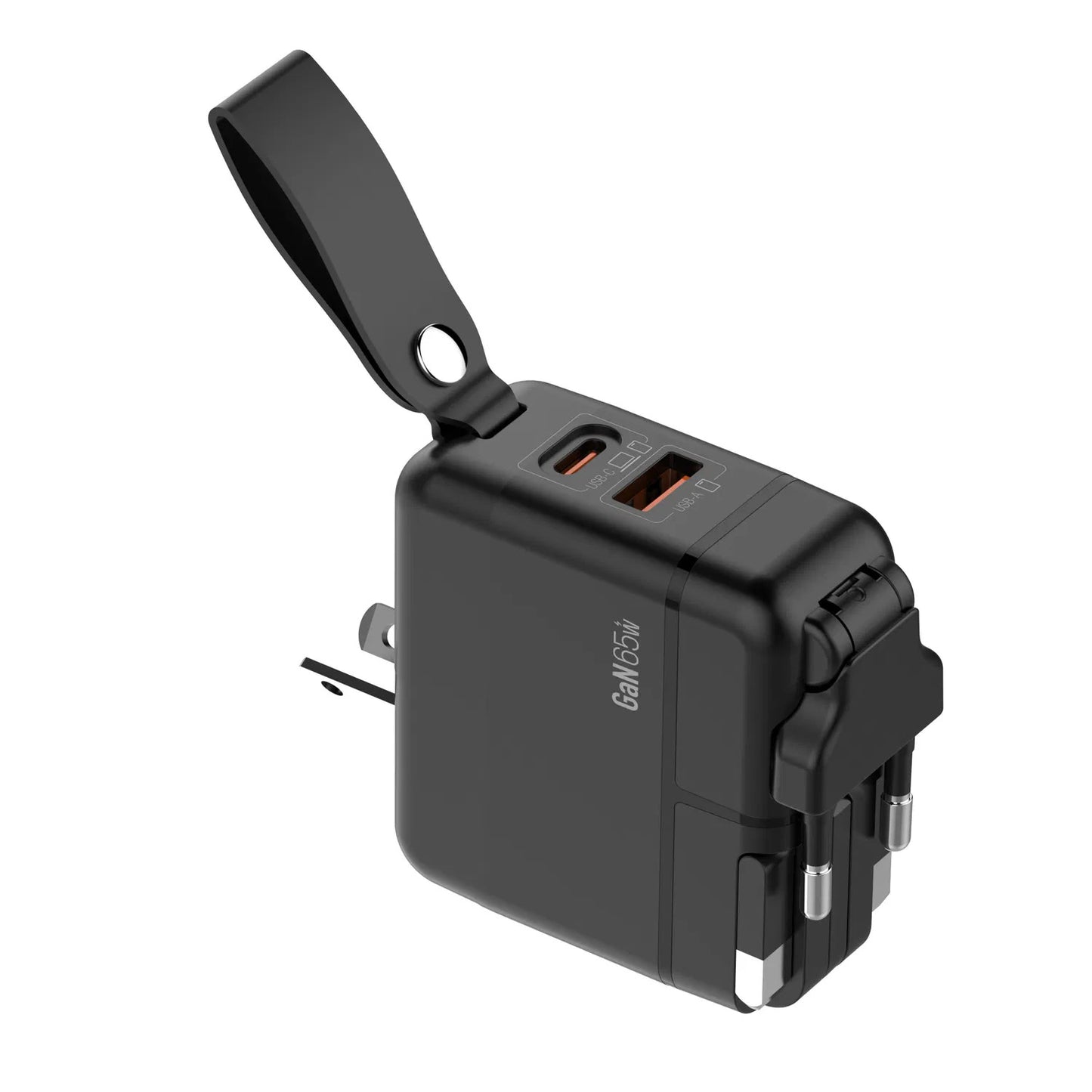 NexTECH® | 65W GaN Fast Charger – Foldable Plug & Global Travel Adapter