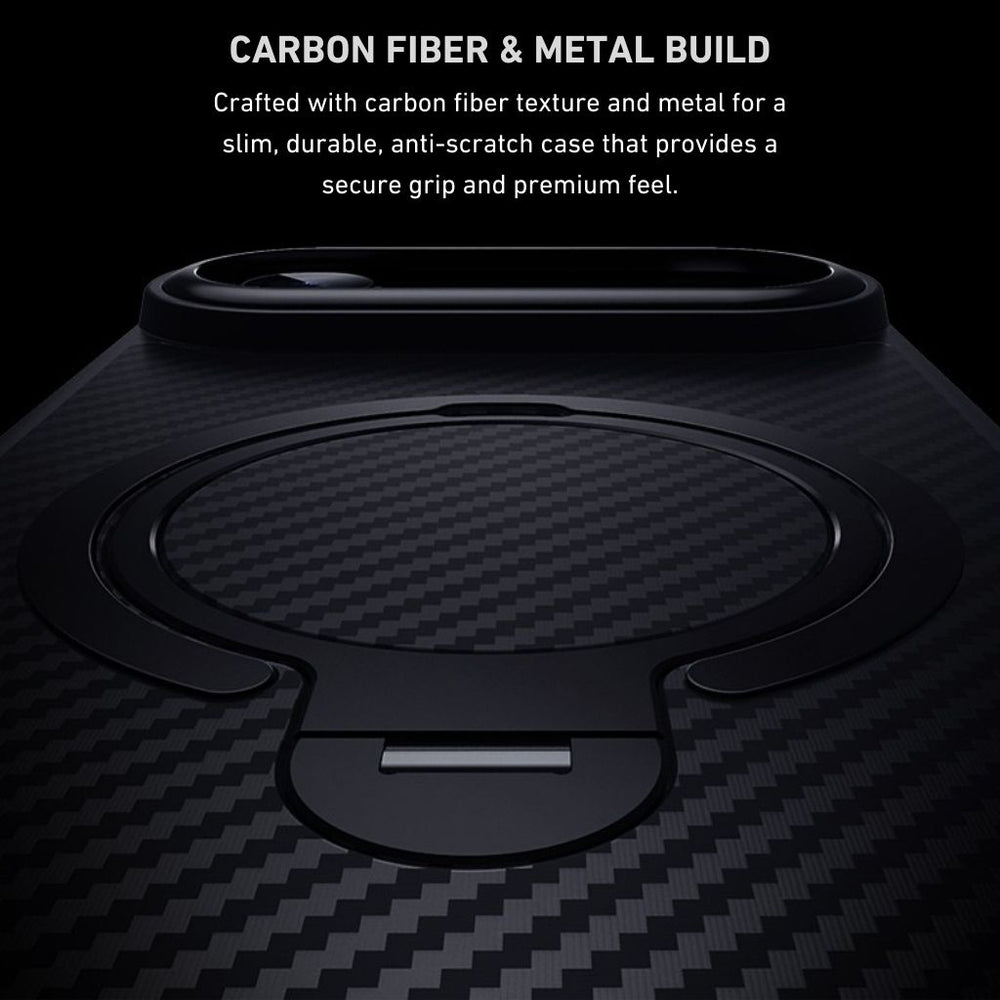 NexTECH® | Carbon Magnetic Case with 360° Stand for iPhone