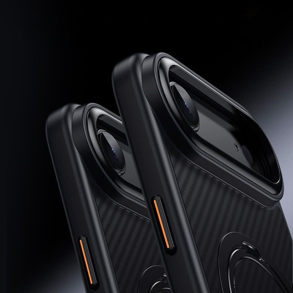 NexTECH® | Carbon Magnetic Case with 360° Stand for iPhone