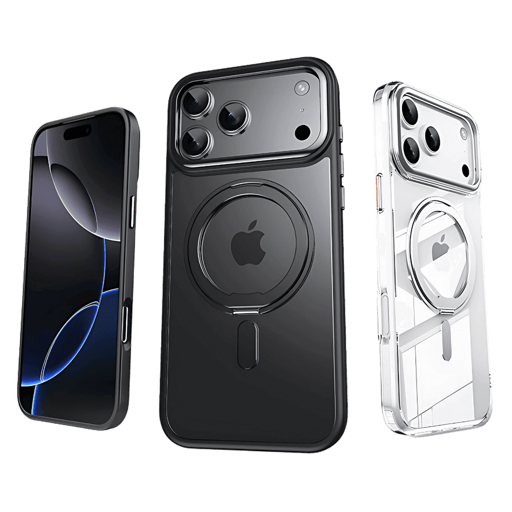 NexTECH® | Magnetic Protective Case with Rotating Stand for iPhone 17 Series