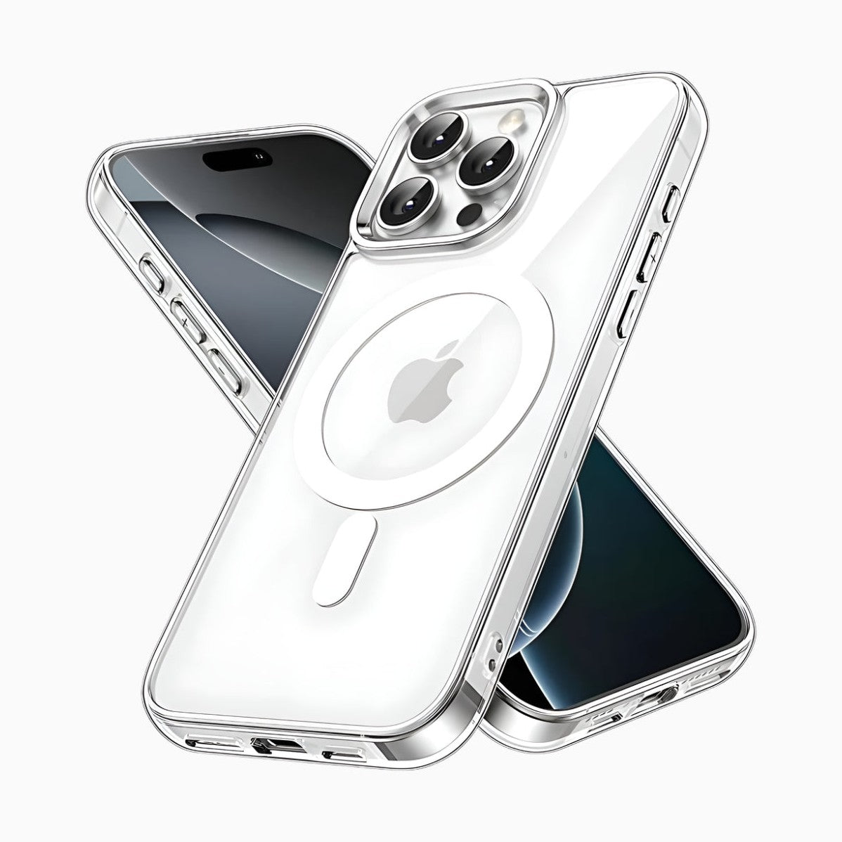 NexTECH® | Magnetic Transparent Case with Airbag Corners for iPhone