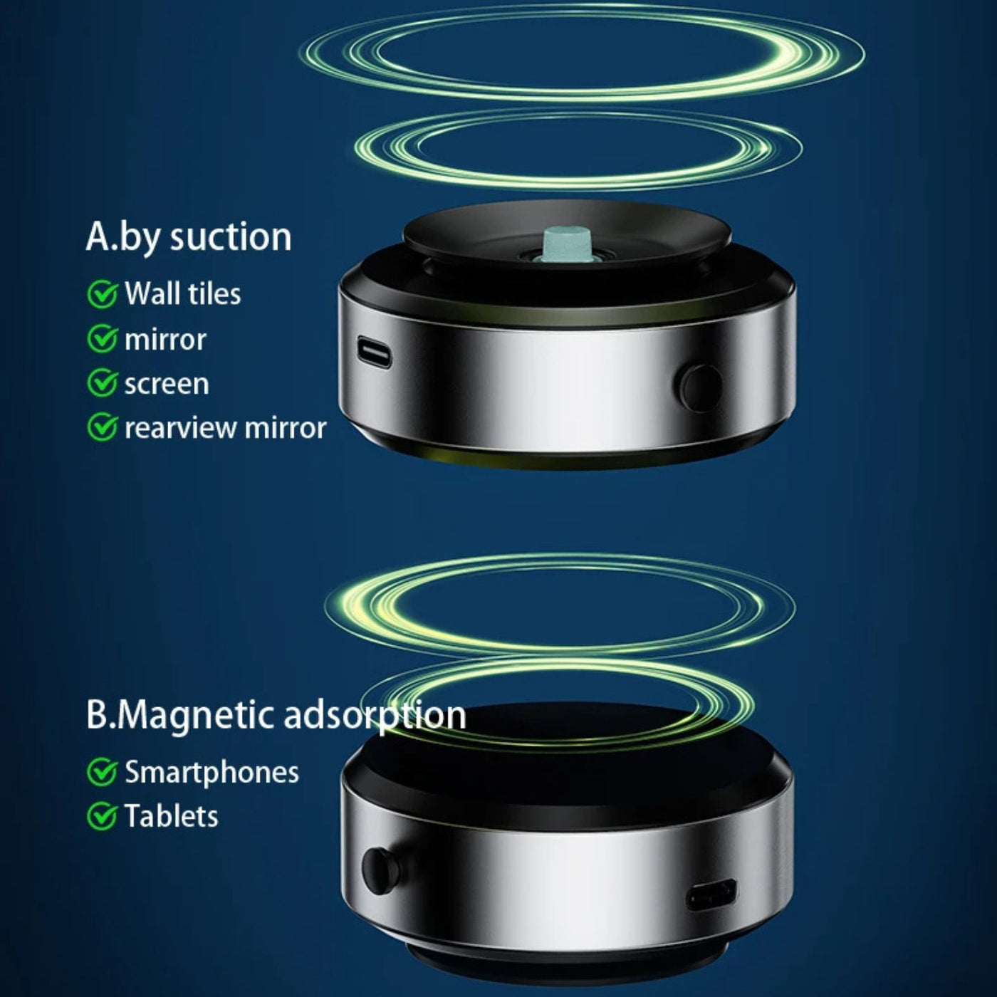 NexTECH® | Dual-Sided Magnetic Car Mount for Navigation & Dashboard - NexTECH