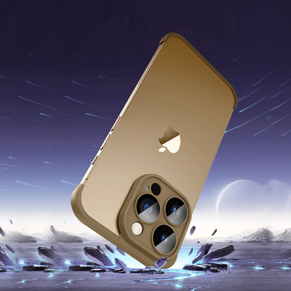 NexTECH® | Bezel-less Shockproof Case with Corner Pads & Lens Protection for iPhone