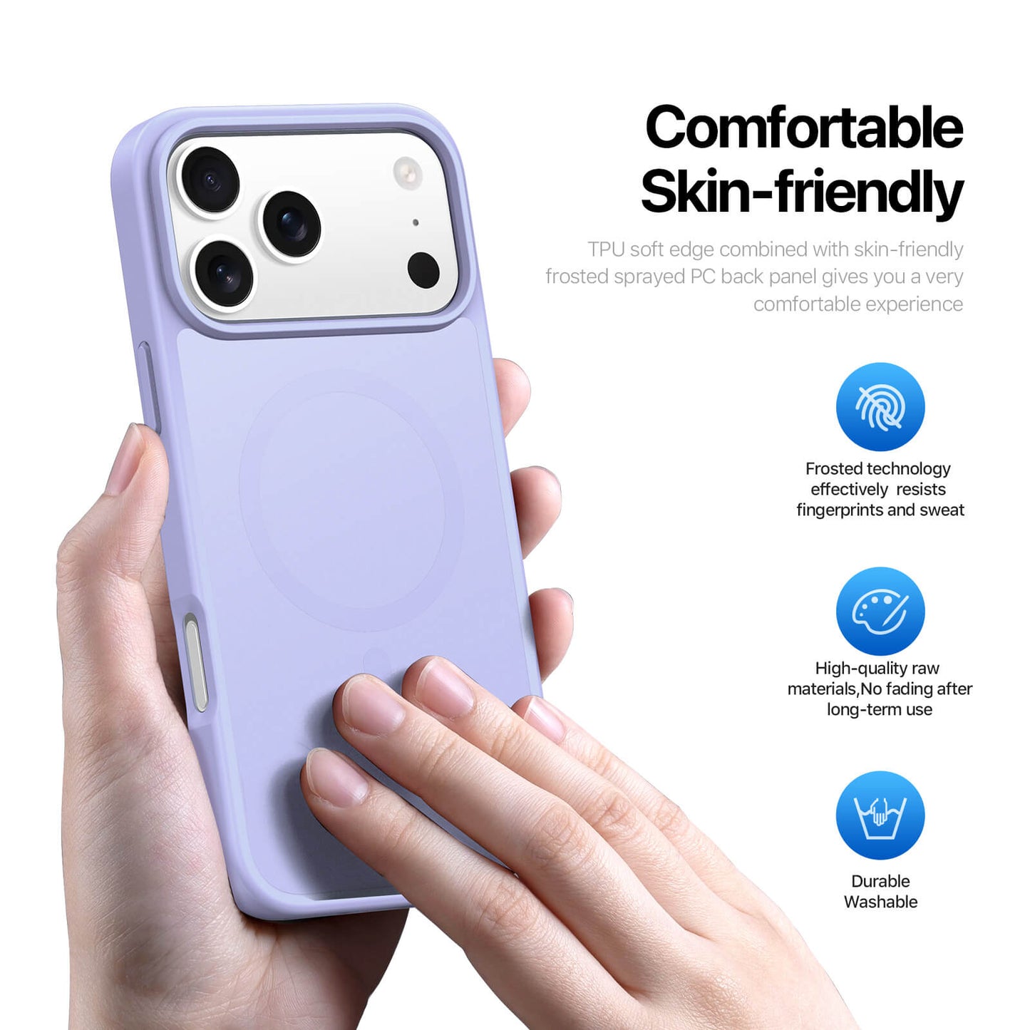 NexTECH® | Shockproof Magnetic Case with Skin-Feel for iPhone 17/16 Series