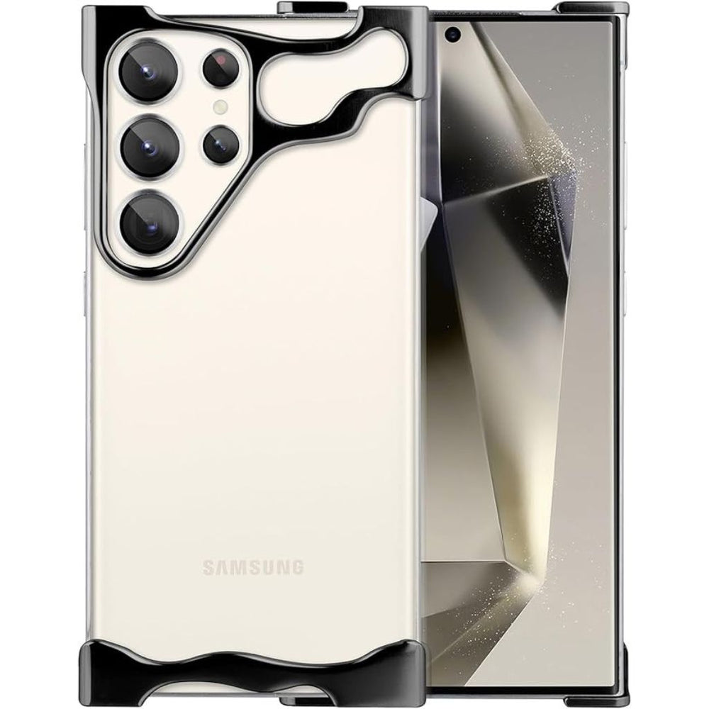 NexTECH® | Bezel-less Anti-Drop Case with Metal Corner Pads for Samsung Galaxy