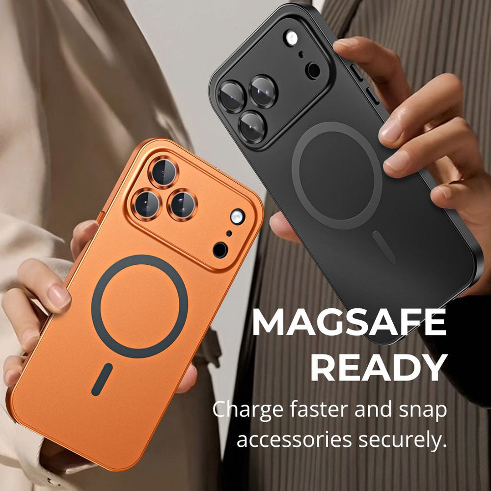 NexTECH® | Magnetic Metal Frame Shockproof Full-Cover Case for iPhone