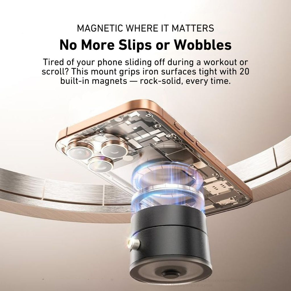 NexTECH® | Vacuum Suction Magnetic Phone Mount with Foldable & Retractable Stand - NexTECH