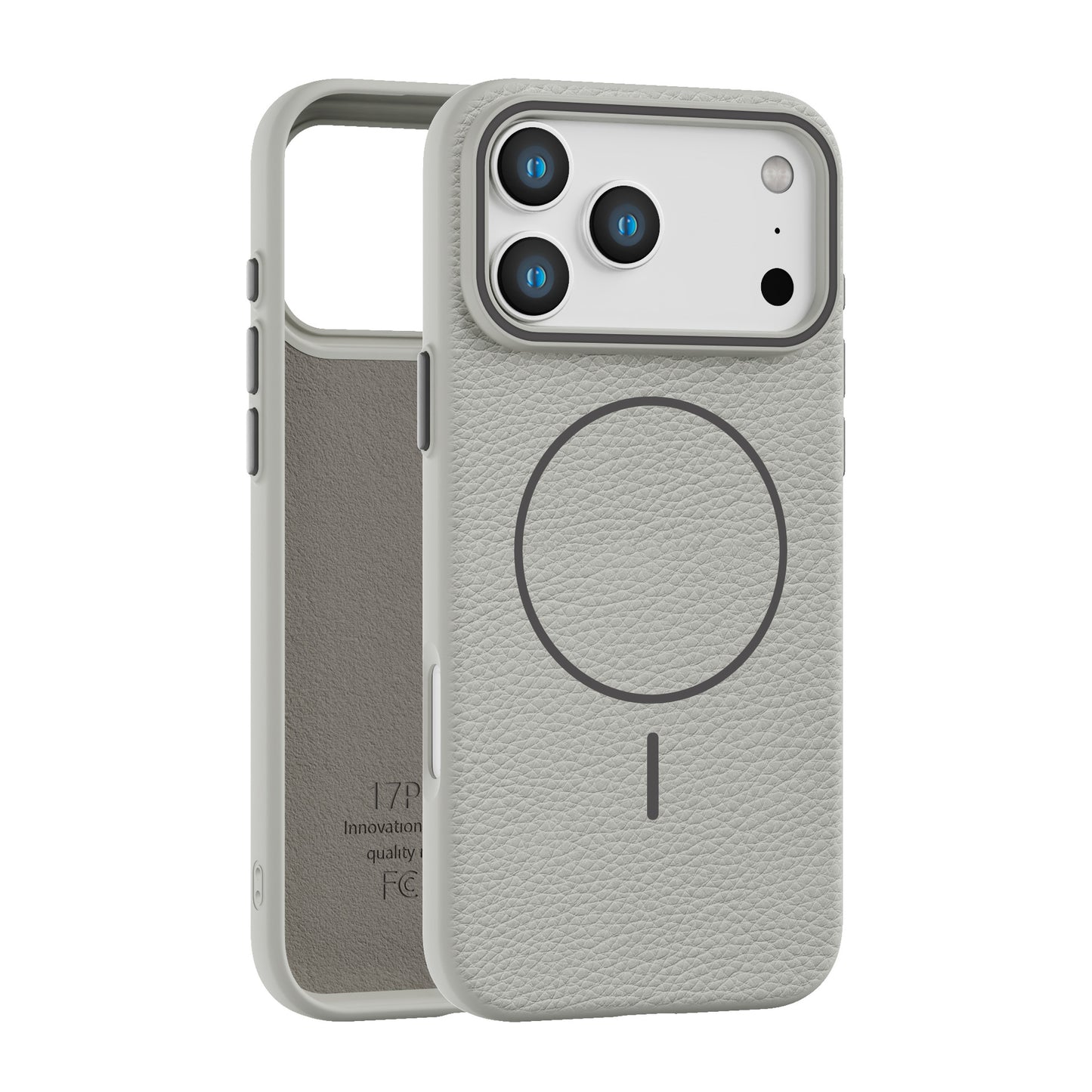 NexTECH® | Magnetic Case with Litchi Texture & Flannel Lining for iPhone 17 Series