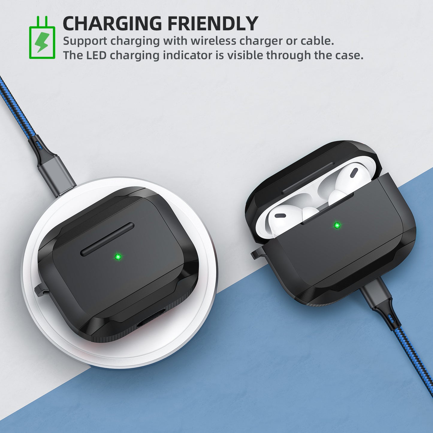 NexTECH® | Shockproof AirPods Case with Metal Edge Protection