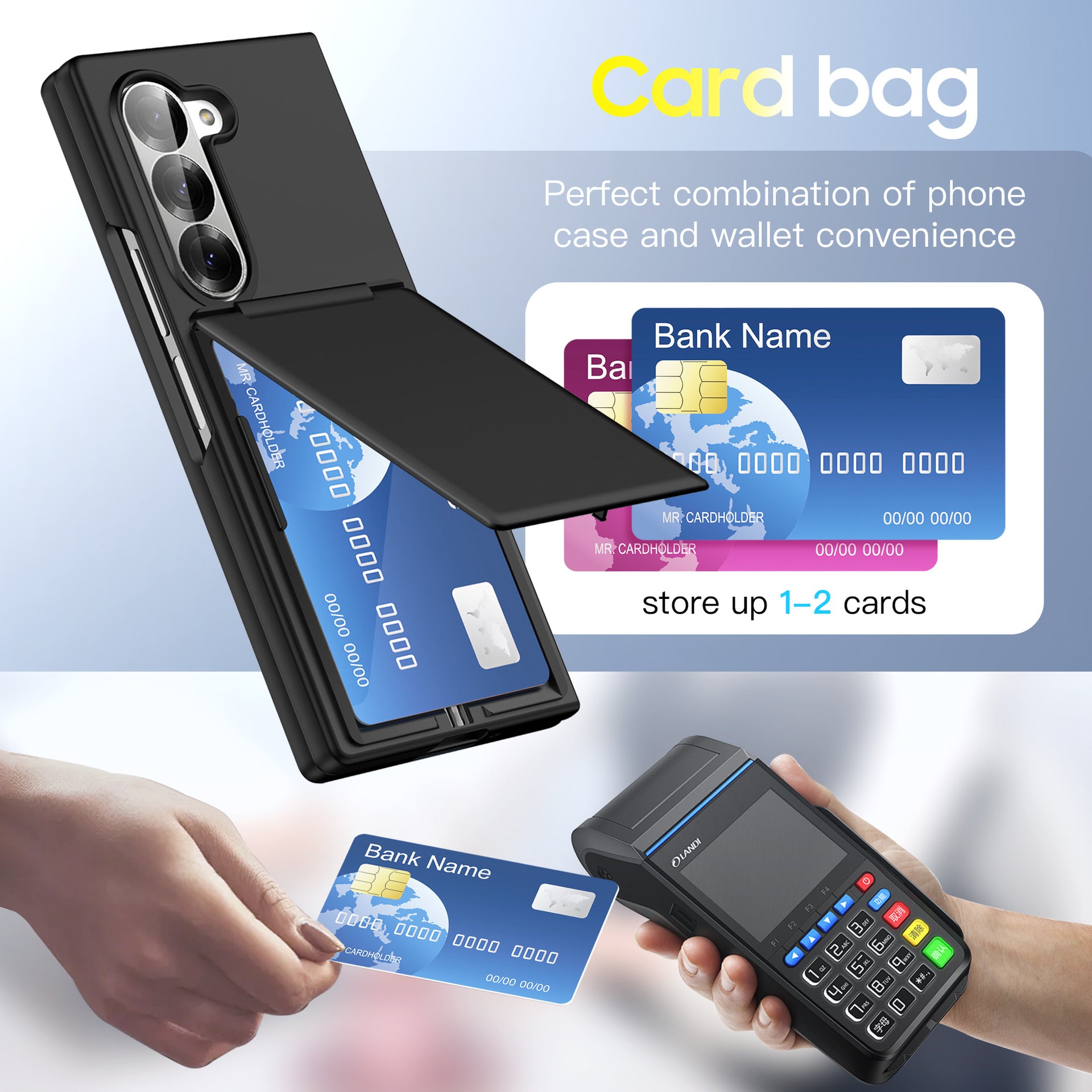 NexTECH® | Full-Body Case with Card Holder for Samsung Galaxy Z Fold