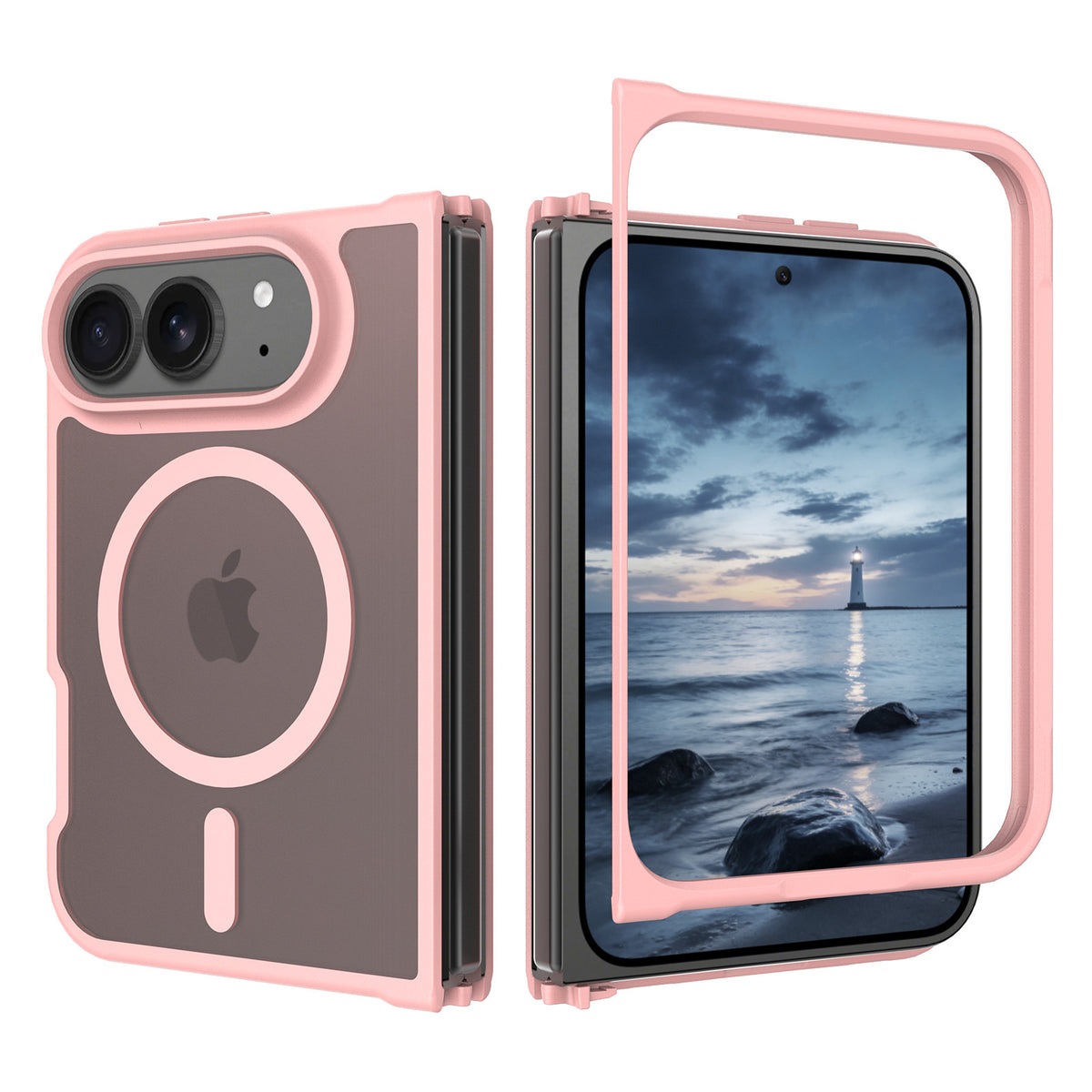 NexTECH® | Soft-Touch MagSafe Two-Piece Shockproof Case for iPhone Duo