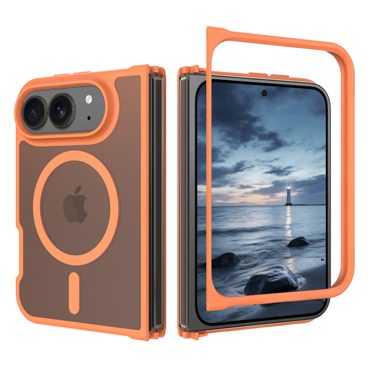 NexTECH® | Soft-Touch MagSafe Two-Piece Shockproof Case for iPhone Duo