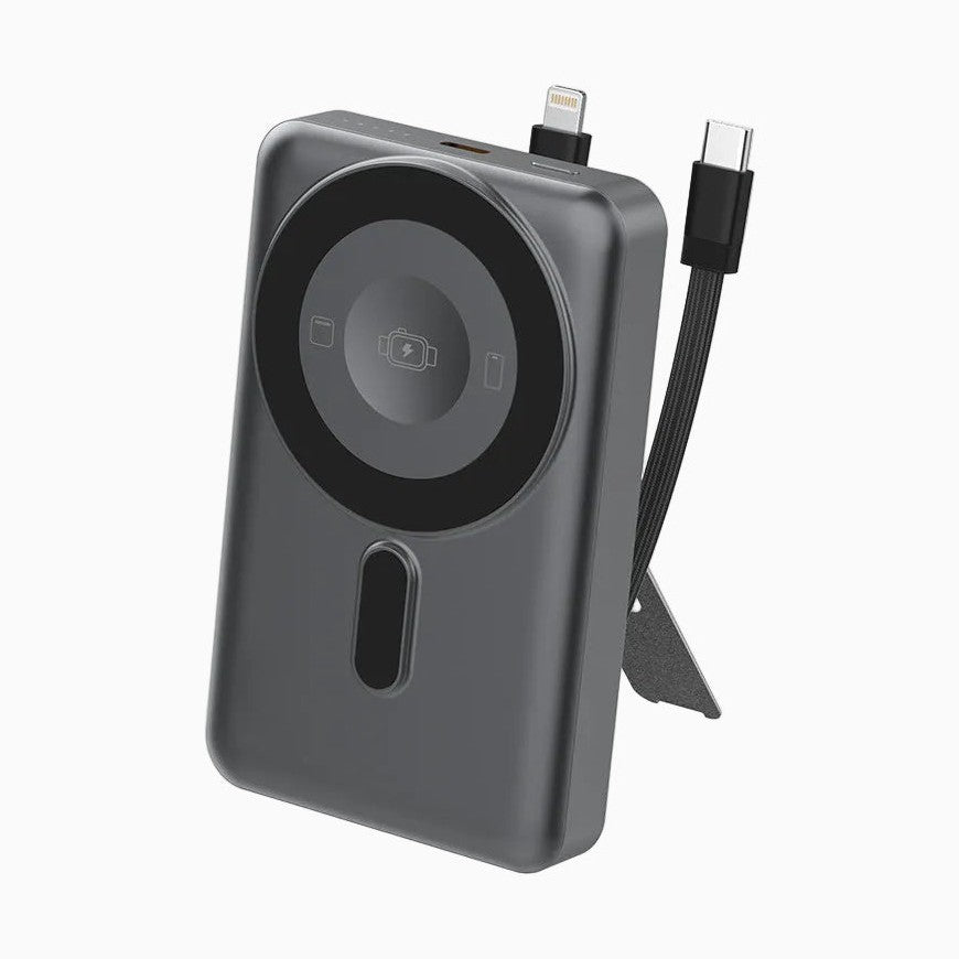 NexTECH® | MagSafe Wireless Power Bank for Multi-Device with Cable & Stand