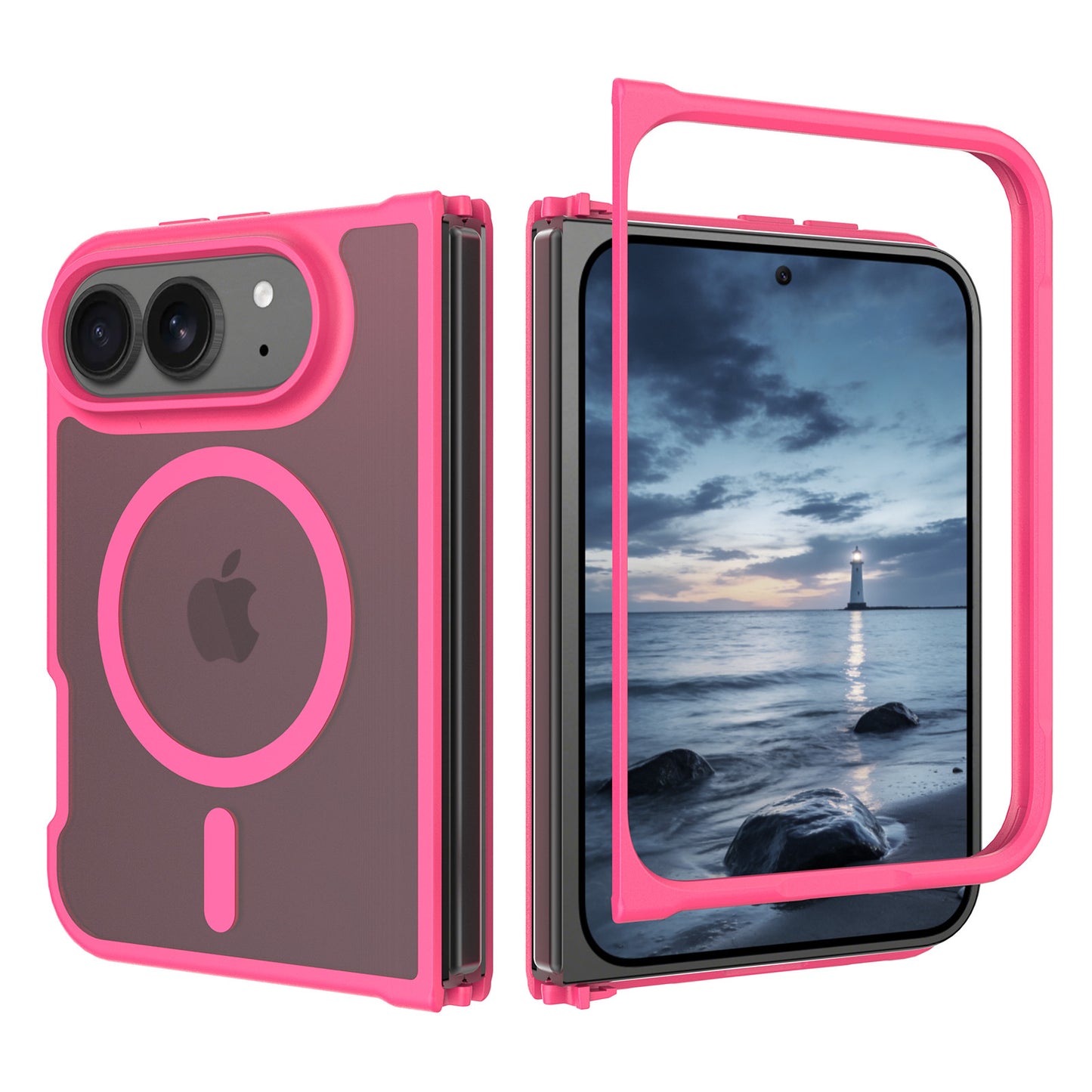 NexTECH® | Soft-Touch MagSafe Two-Piece Shockproof Case for iPhone Duo