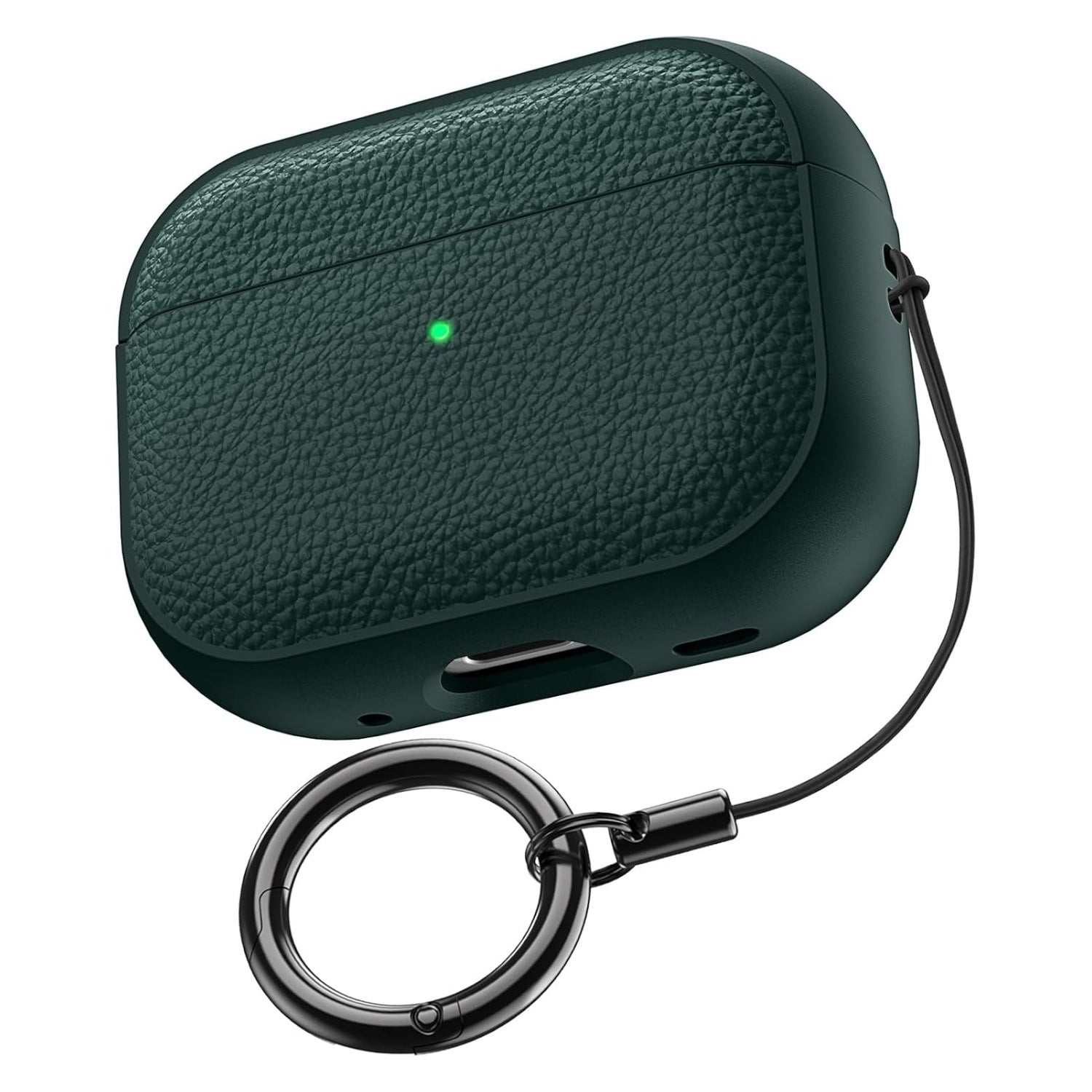 NexTECH Premium Leather AirPods Case with Spring Ring