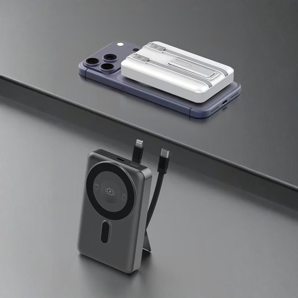 NexTECH® | MagSafe Wireless Power Bank for Multi-Device with Cable & Stand