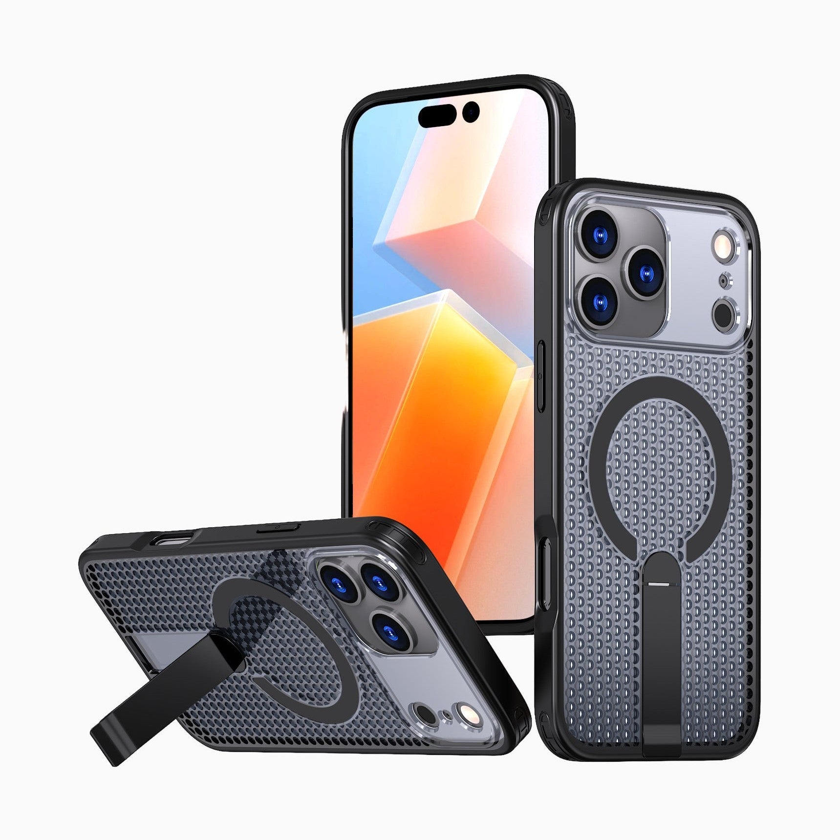 NexTECH® | Magnetic Stand Case with Heat-Dissipation for iPhone 17 Series