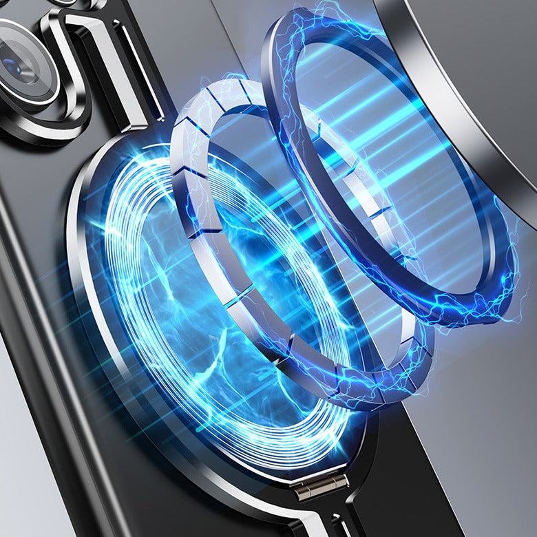 NexTECH® | Bezel-Less Metal Case with Kickstand & Magnetic Back for Samsung