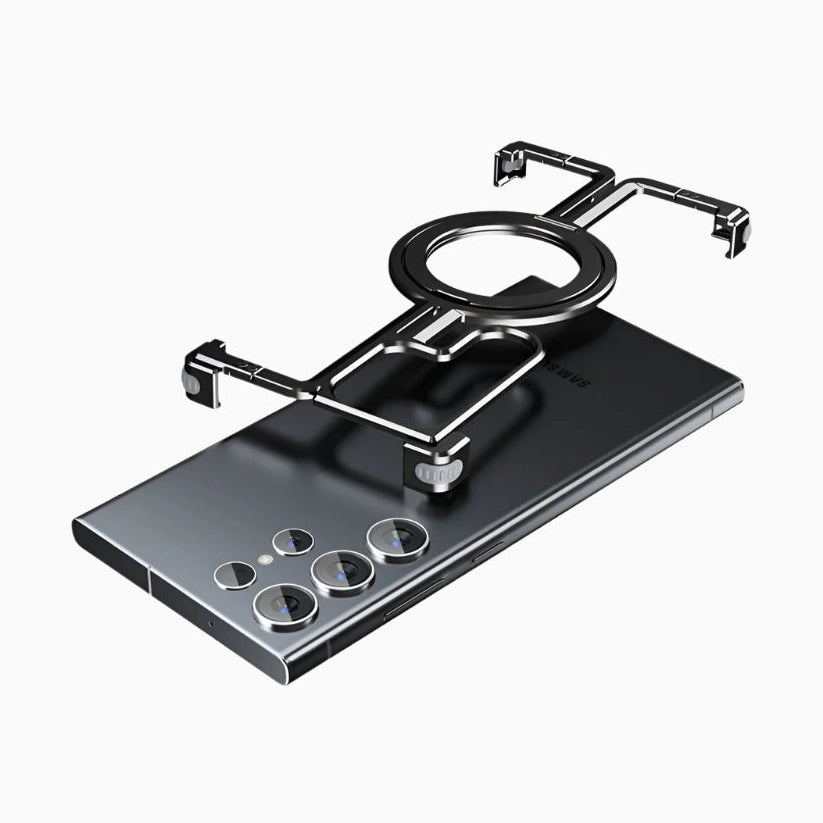 NexTECH® | Bezel-Less Metal Case with Kickstand & Magnetic Back for Samsung