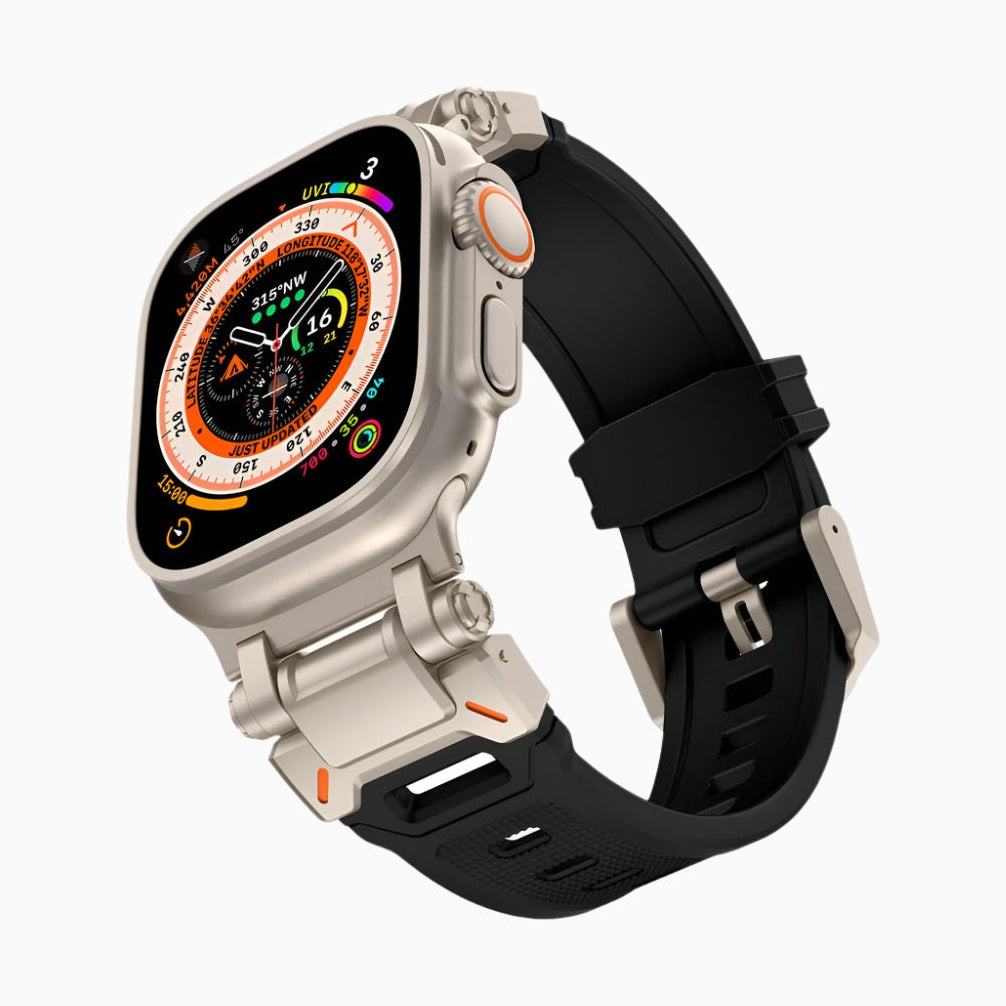 NexTECH® | Explorer Silicone Band with Titanium Connector for Apple Watch