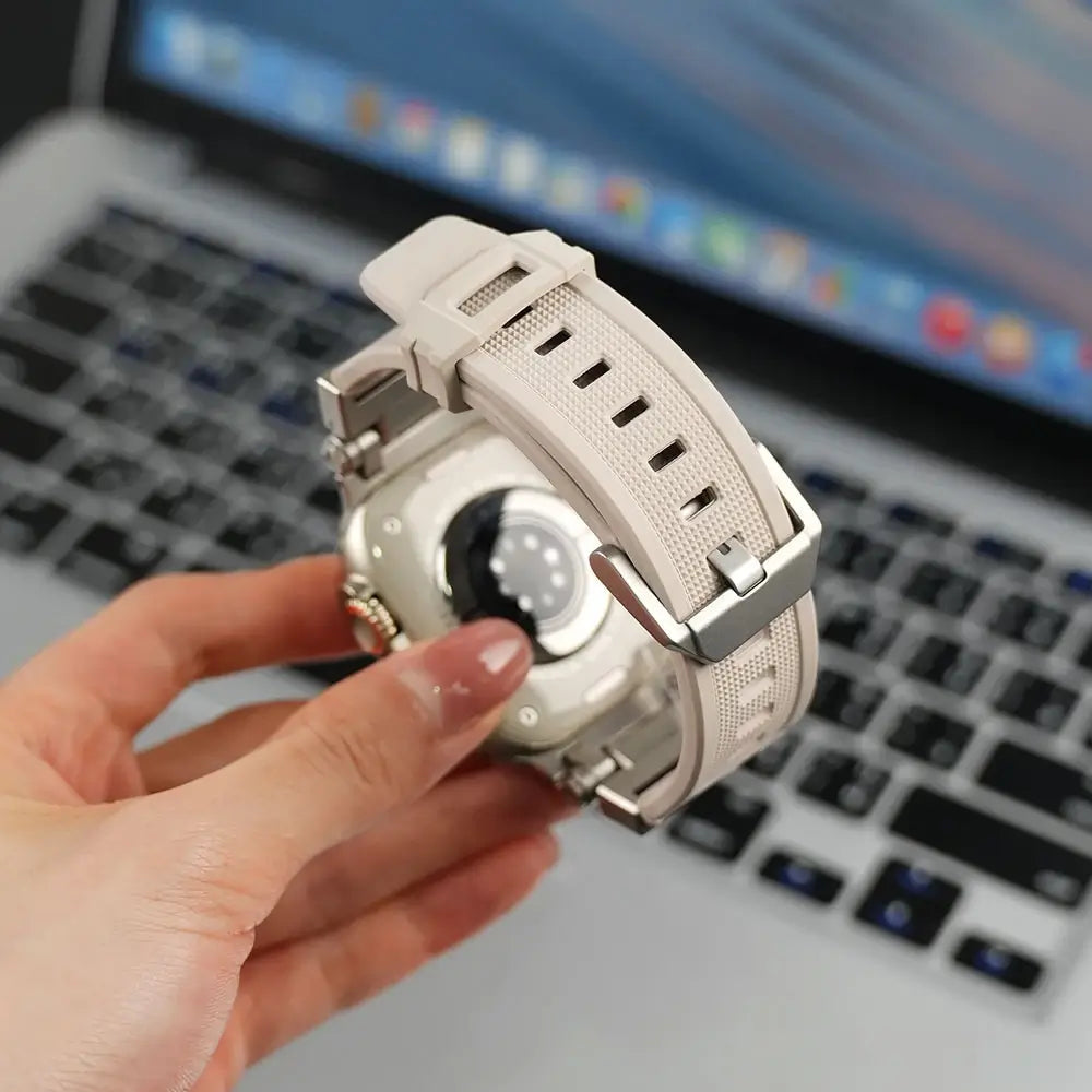 NexTECH® | Explorer Silicone Band with Titanium Connector for Apple Watch