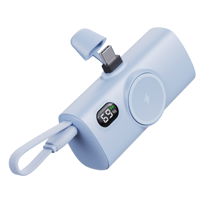 NexTECH® | Mini Capsule Power Bank with Wireless Watch Charger
