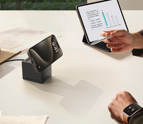 NexTECH® | 3-in-1 Cube MagSafe 15W Foldable Wireless Charger Station