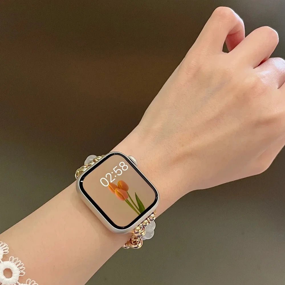 NexTECH® | Women's Pearl Essence Bracelet Band for Apple Watch