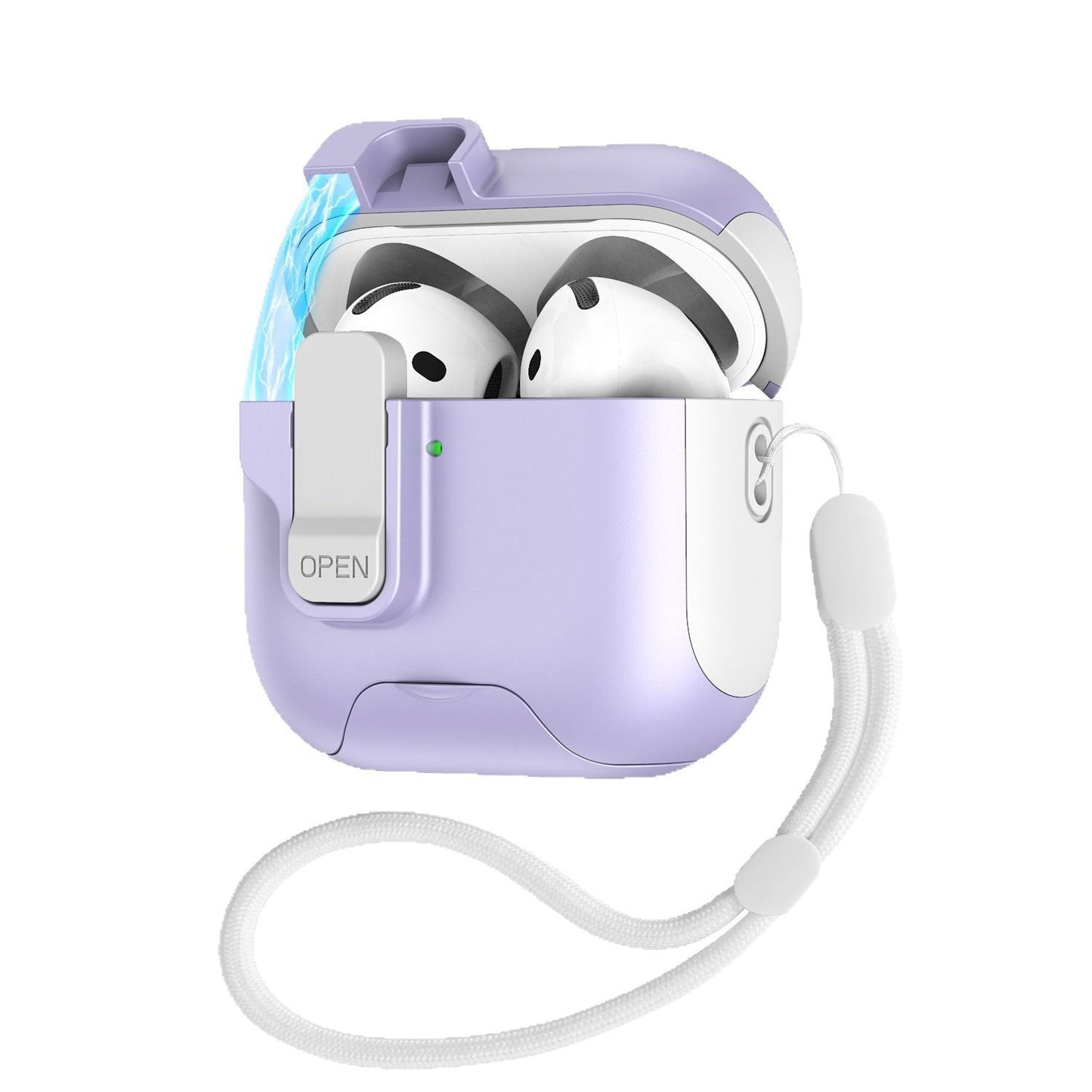 NexTECH® | Lock-Clip AirPods Pro Case with Built-in Stand