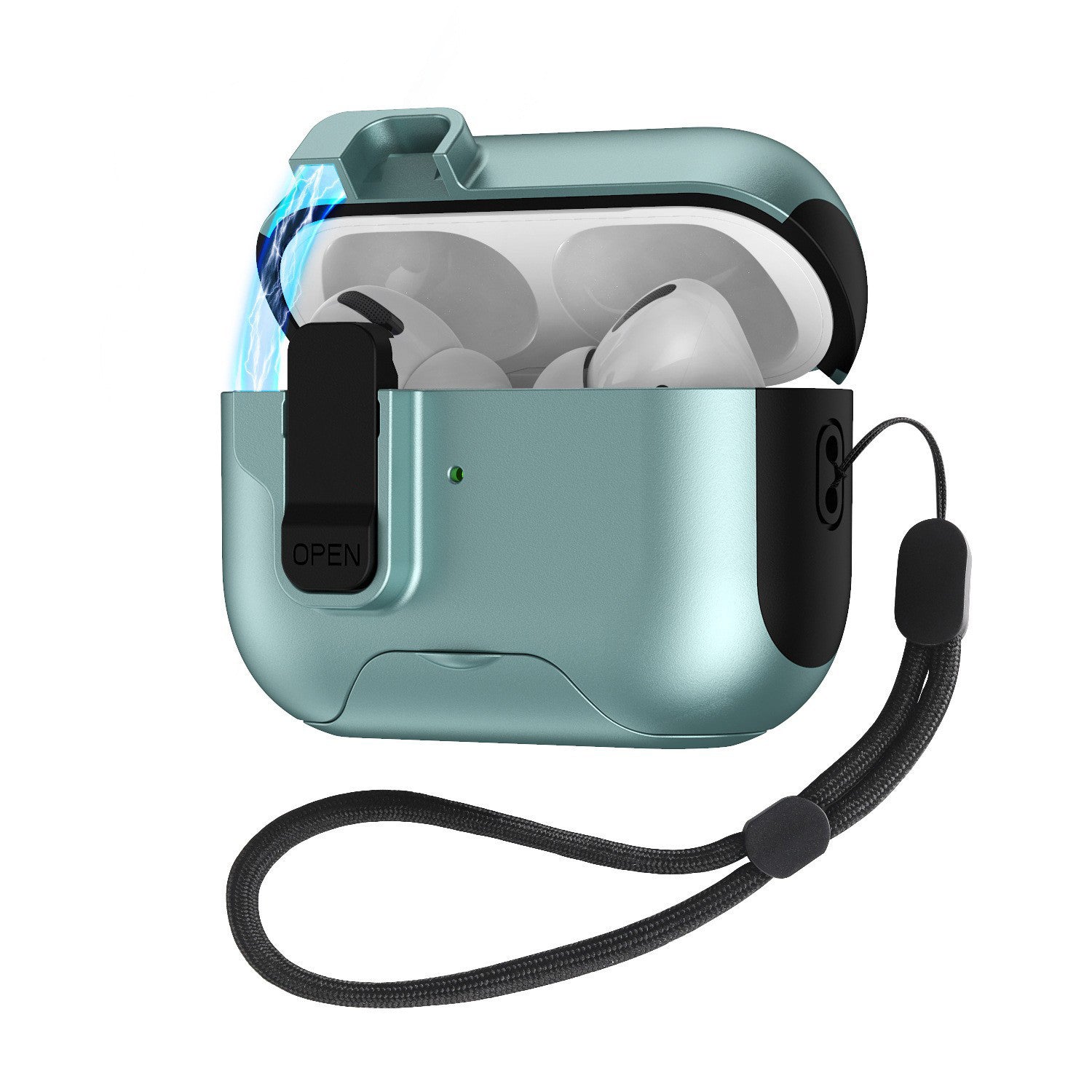 NexTECH Lock-Clip AirPods Pro Case with Built-in Stand