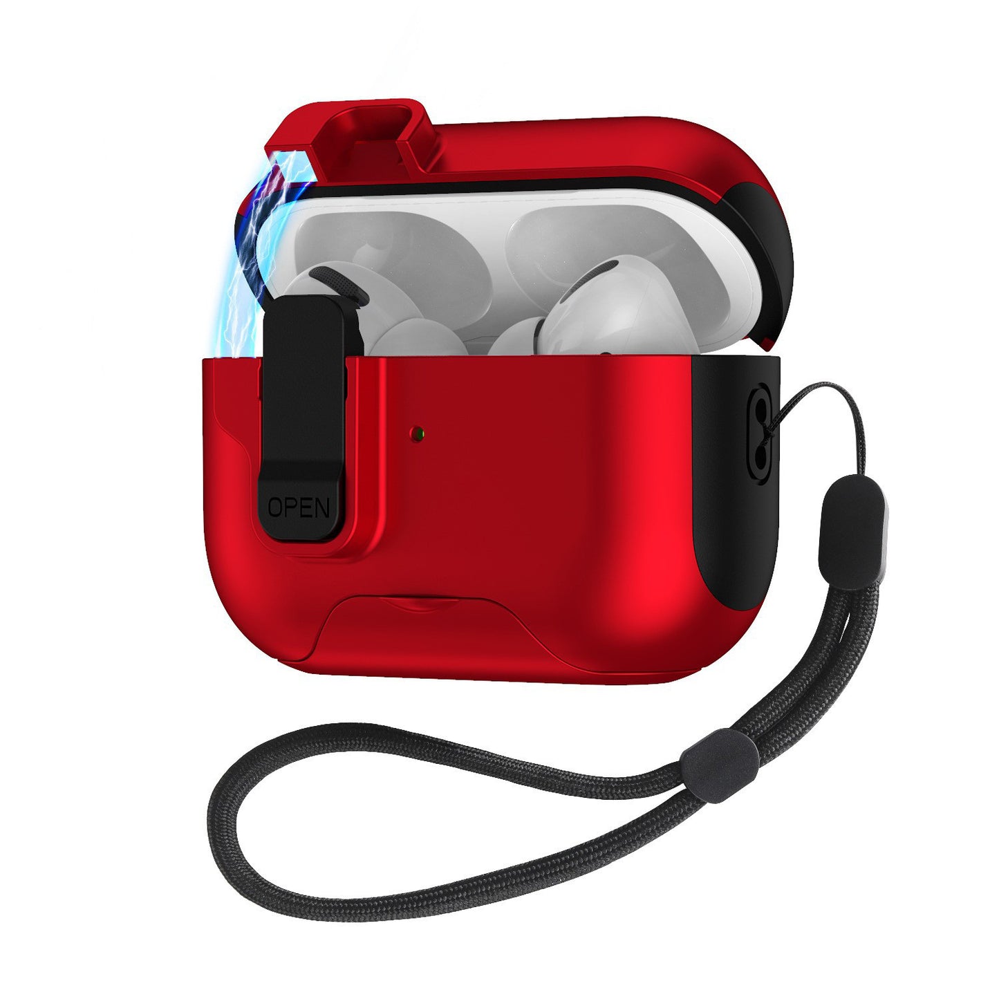 NexTECH® | Lock-Clip AirPods Pro Case with Built-in Stand