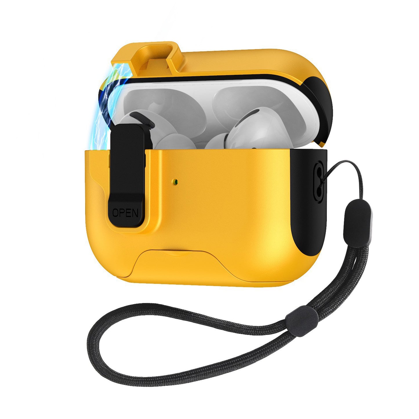 NexTECH® | Lock-Clip AirPods Pro Case with Built-in Stand