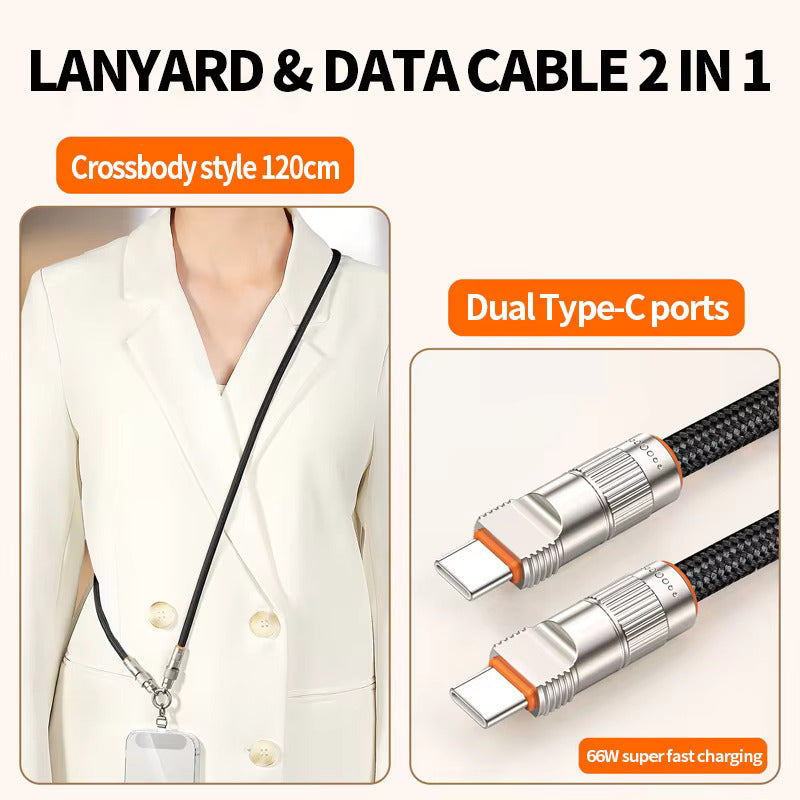 NexTECH® | Portable Braided Lanyard/Strap Charging Cable